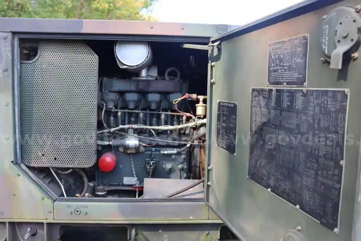 Tactically Quiet Generator on trailer MEP 803A series Portable Power Unit