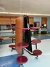 AmTab Preschool Mobile Stool Cafeteria Table- 12 Stools (12&#x27; L)