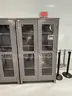 6 ea. Lyon Industrial Clear-View Cabinet
