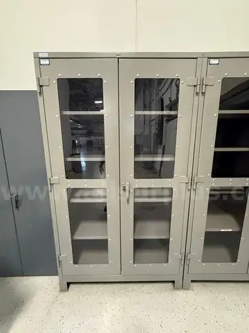 6 ea. Lyon Industrial Clear-View Cabinet
