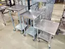 11ea Assorted Metro-Style &#x26; Stainless Steel Carts