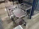 11ea Assorted Metro-Style &#x26; Stainless Steel Carts