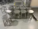 14 ea. Stainless Steel Lab Stools