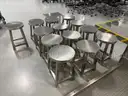 14 ea. Stainless Steel Lab Stools