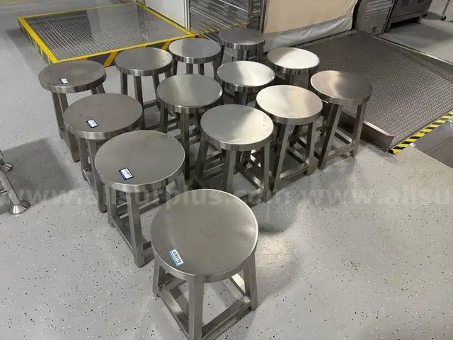 14 ea. Stainless Steel Lab Stools