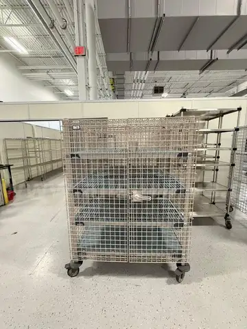 2 ea. Metro Mobile Security Shelving Unit