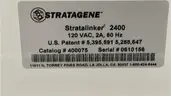Stratagene/ APC Stratalinker 2400, SMT1500US, BR700G UV Crosslinker, and UPS System
