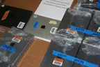 Apple iPads, chargers, and cases