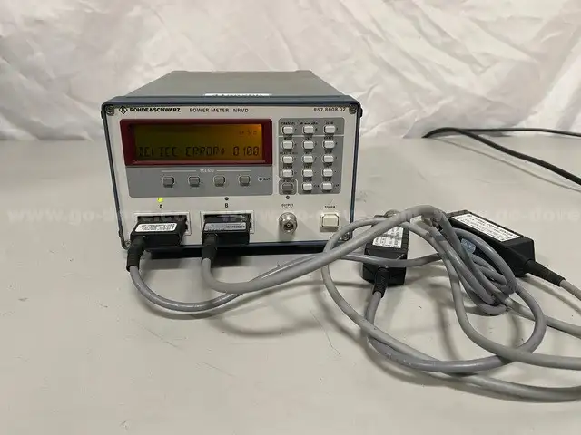 Rohde NRVD Power Meter w/ (2) NRV-Z51 Thermal Power Sensors 18GHz