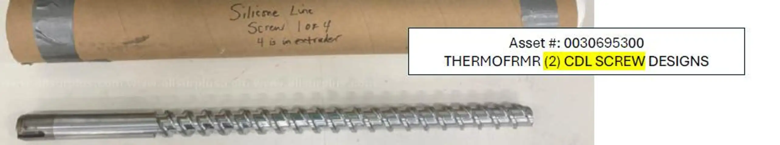 2011 CDL screw for rubber extruders