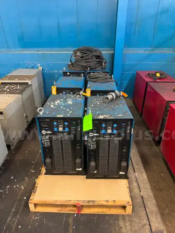 Lot of (6) Miller Auto Axcess 450 Welding Power Sources