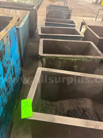Lot of (4) Industrial Dump Hoppers