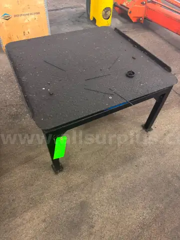 (2) 42&#x22; x 44&#x22; x 24&#x22; Square Steel Tables W/ Rotary Top