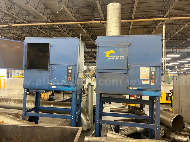 (2) Clean Air America Dust Collectors with Ducting
