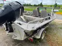 Aluminum Fishing Boat, Mercury 115 HP Engine, Trailer Included