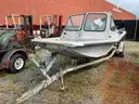 Aluminum Fishing Boat, Mercury 115 HP Engine, Trailer Included