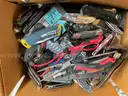 LOT OF HAND TOOLS, KNIVES &#x26; CORK SCREWS