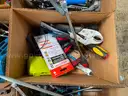 LOT OF HAND TOOLS, KNIVES &#x26; CORK SCREWS