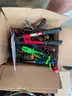 LOT OF HAND TOOLS, KNIVES &#x26; CORK SCISSORS