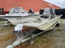 Lowe Roughneck Aluminum Fishing Boat, Mercury Outboard, Trailer Included