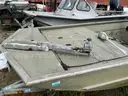 Lowe Roughneck Aluminum Fishing Boat, Mercury Outboard, Trailer Included
