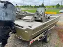 Lowe Roughneck Aluminum Fishing Boat, Mercury Outboard, Trailer Included
