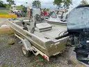 Lowe Roughneck Aluminum Fishing Boat, Mercury Outboard, Trailer Included
