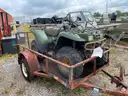 LOT OF A 4-WHEELER AND TRAILER