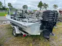 Aluminum Boat with Mercury Outboard and EZ Loader Trailer