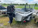 Aluminum Boat with Mercury Outboard and EZ Loader Trailer