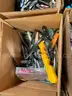 LOT OF KNIVES, KITCHEN UTENSILS &#x26; HAND TOOLS