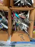 LOT OF KNIVES, KITCHEN UTENSILS &#x26; HAND TOOLS