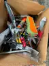 LOT OF KNIVES, KITCHEN UTENSILS &#x26; HAND TOOLS
