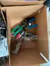 LOT OF KNIVES, MULTI-TOOLS, KITCHEN UTENSILS &#x26; CORK SCREWS