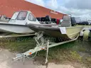 Aluminum Fishing Boat with Mercury Outboard, Trailer Included