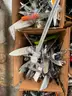 LOT OF KNIVES, SCISSORS, HAND TOOLS &#x26; CORK SCREWS