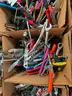 LOT OF KNIVES, SCISSORS, HAND TOOLS &#x26; CORK SCREWS