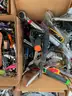 LOT OF HAND TOOLS, MULTI-TOOLS, KNIVES &#x26; KITCHEN UTENSILS