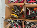 LOT OF HAND TOOLS, KNIVES &#x26; CORK SCREWS