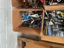 LOT OF HAND TOOLS, KNIVES &#x26; CORK SCREWS