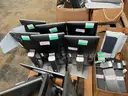 LOT OF COMPUTERS AND MONITORS AND MONITOR ARMS