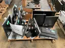 LOT OF COMPUTERS AND MONITORS AND MONITOR ARMS