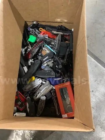 55lbs of knives and other sharp items