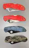 LOT OF 16 ASSORTED SPYDERCO POCKET KNIVES