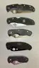 LOT OF 16 ASSORTED SPYDERCO POCKET KNIVES