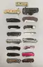 LOT OF 34 ASSORTED MULTI-TOOLSPOCKET KNIVES (IE: SOG, KERSHAW, BUCK, ETC)