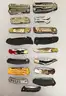 LOT OF 34 ASSORTED MULTI-TOOLSPOCKET KNIVES (IE: SOG, KERSHAW, BUCK, ETC)