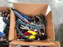 LOT OF HAND TOOLS, POCKET KNIVES &#x26; CORK SCREWS