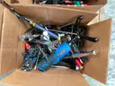 LOT OF POCKET KNIVES, HAND TOOLS &#x26; CORK SCREWS