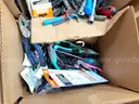 LOT OF POCKET KNIVES, HAND TOOLS &#x26; CORK SCREWS